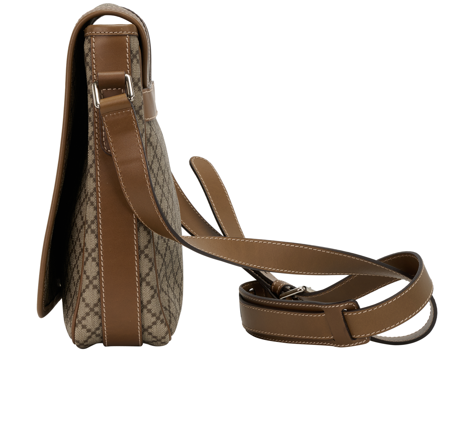 Diamante Crossbody Bag, &pound;250, Handbags, Beige, Canvas, Bottom view